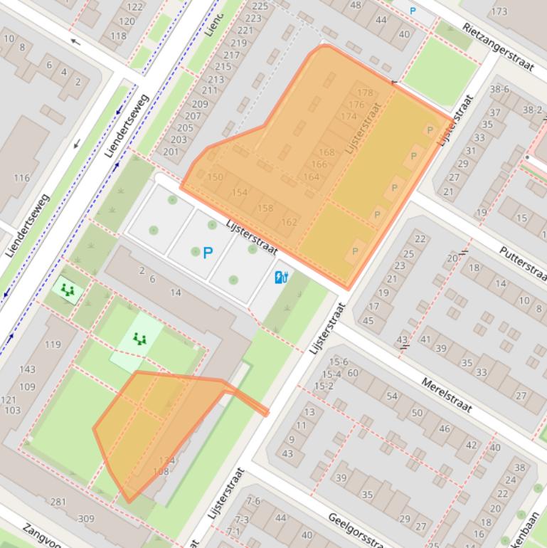 Kaart van postcodegebied 3815DW.