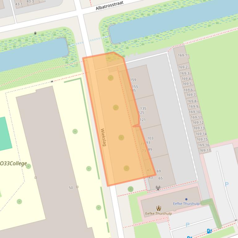 Kaart van postcodegebied 3815GB.