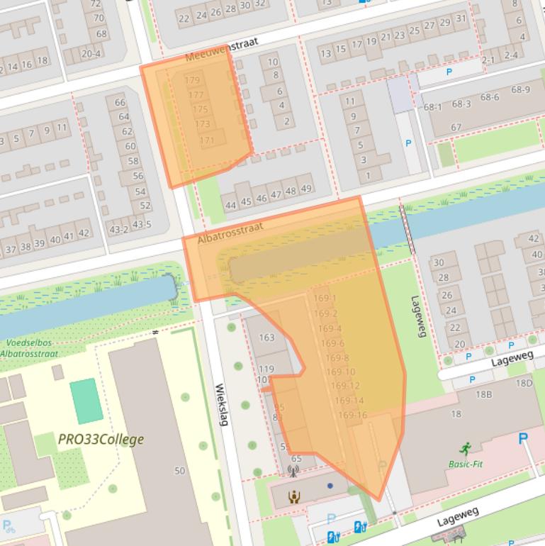 Kaart van postcodegebied 3815GE.