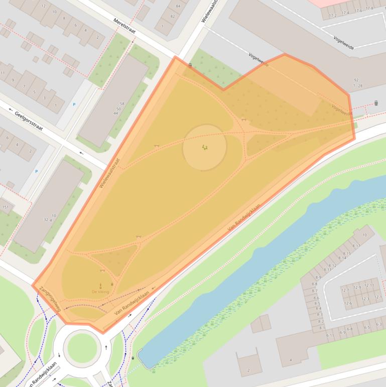 Kaart van postcodegebied 3815HA.