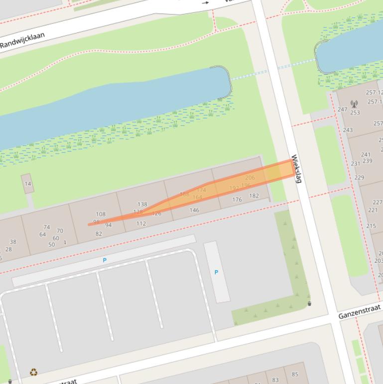 Kaart van postcodegebied 3815JH.