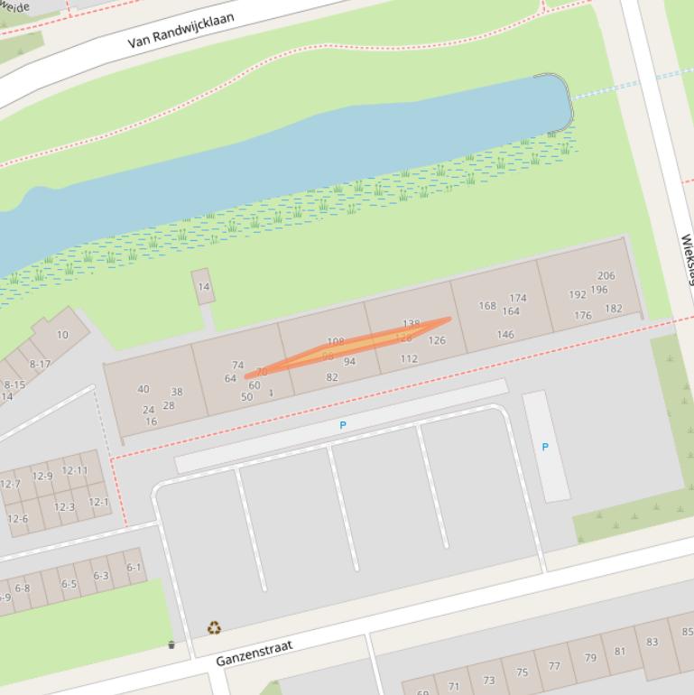 Kaart van postcodegebied 3815JJ.