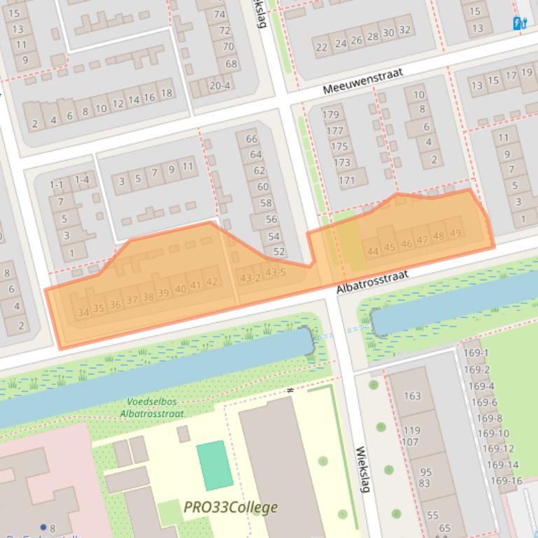 Kaart van postcodegebied 3815KJ.