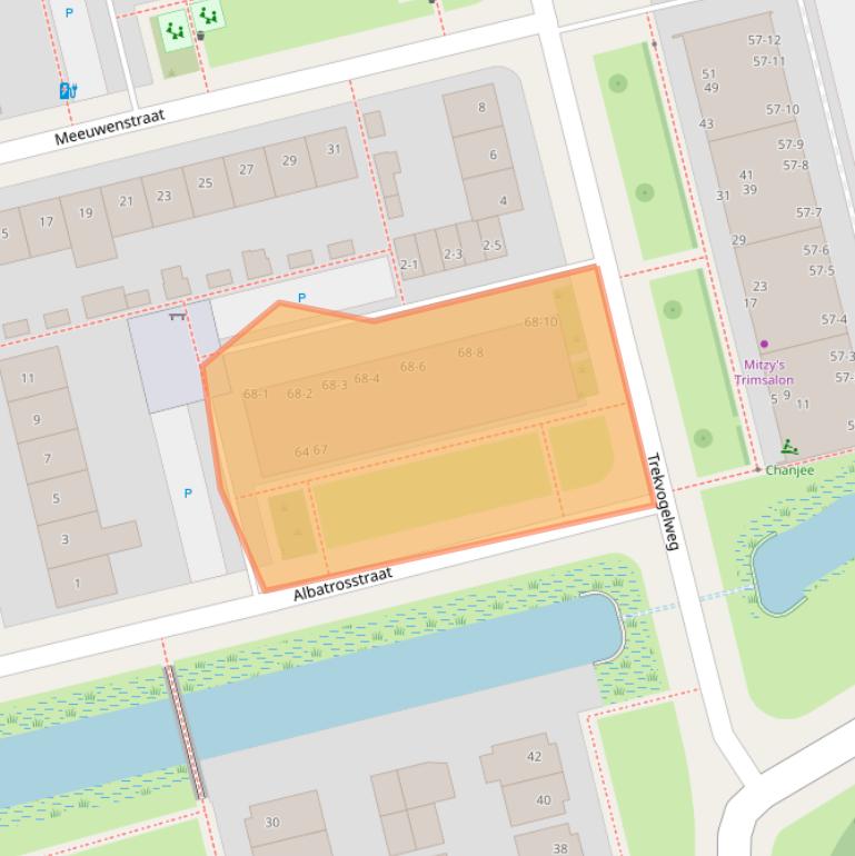 Kaart van postcodegebied 3815KK.