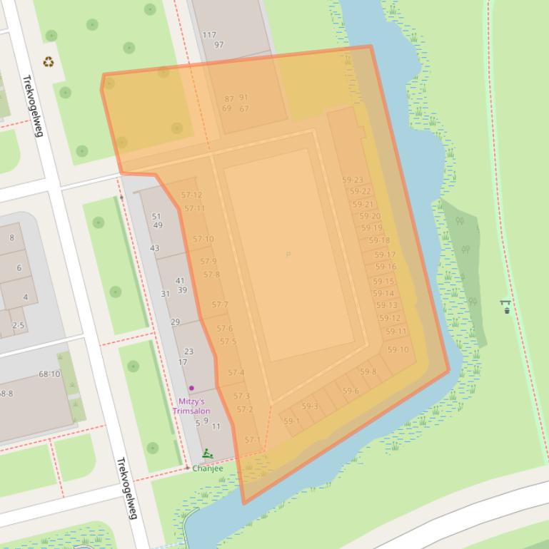 Kaart van postcodegebied 3815LB.