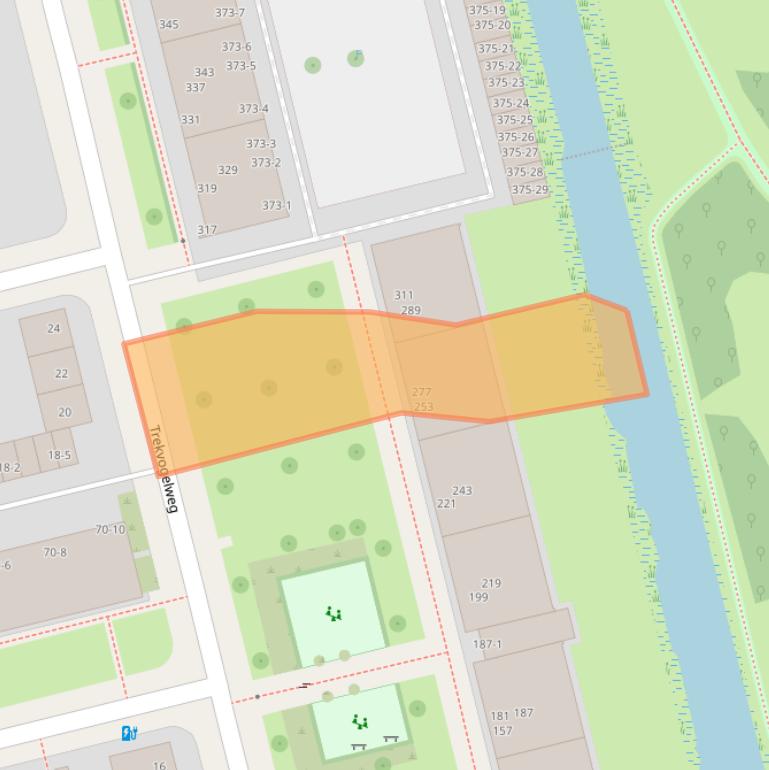 Kaart van postcodegebied 3815LJ.
