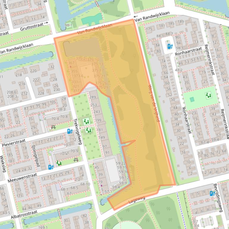 Kaart van postcodegebied 3815LL.