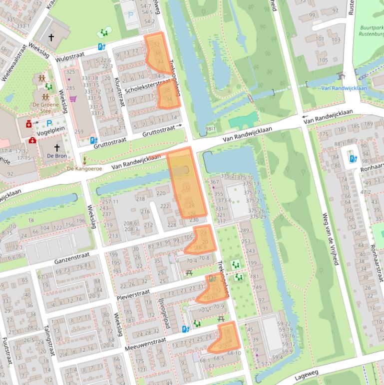 Kaart van postcodegebied 3815LM.