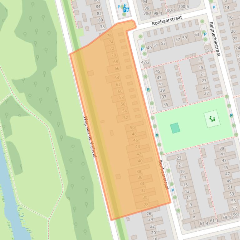 Kaart van postcodegebied 3815MC.