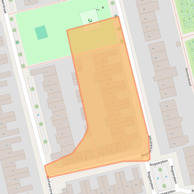 Kaart van postcodegebied 3815MG.