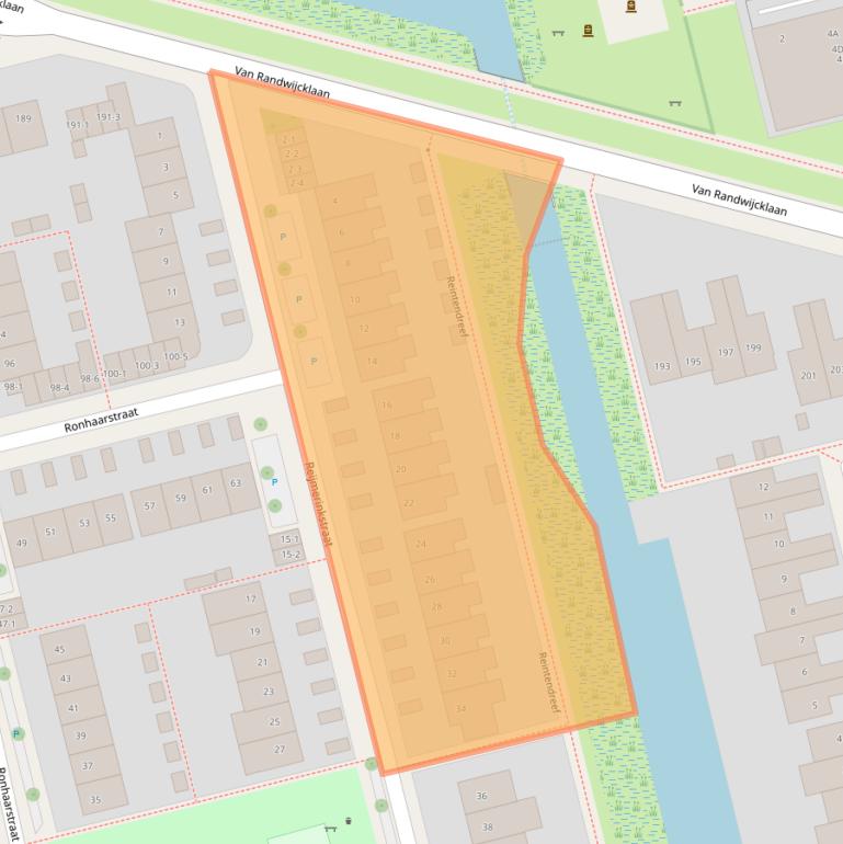 Kaart van postcodegebied 3815MH.