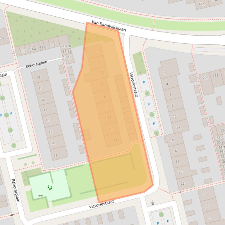 Kaart van postcodegebied 3815ML.