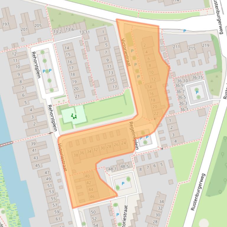 Kaart van postcodegebied 3815MP.