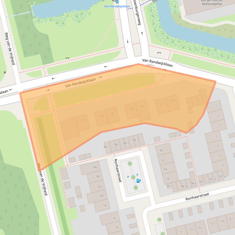 Kaart van postcodegebied 3815MS.