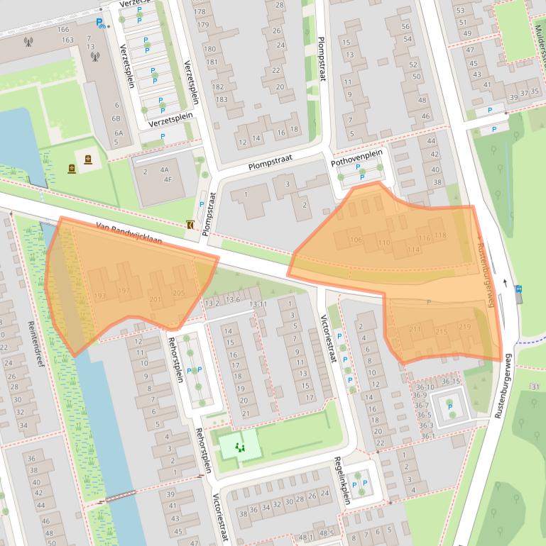 Kaart van postcodegebied 3815MT.
