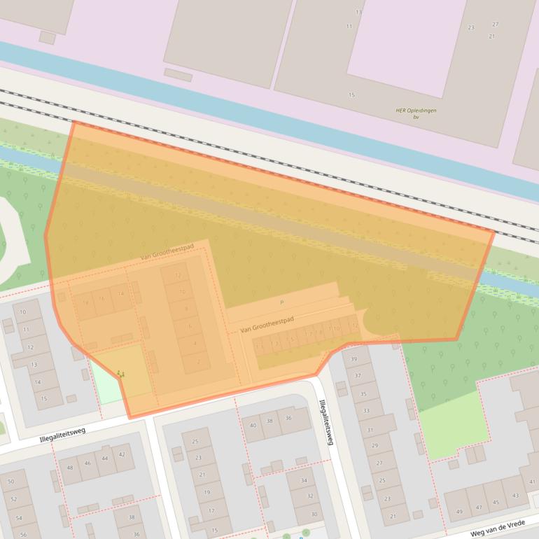 Kaart van postcodegebied 3815PR.