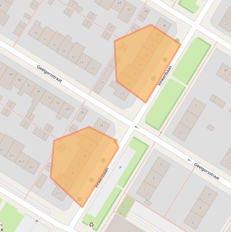 Kaart van postcodegebied 3815RD.