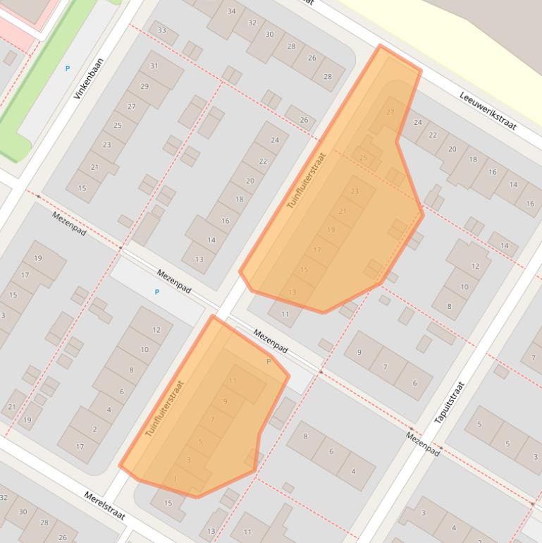Kaart van postcodegebied 3815RL.