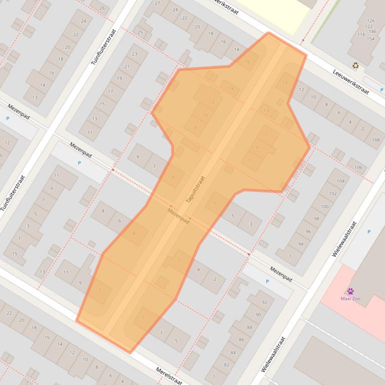 Kaart van postcodegebied 3815RN.