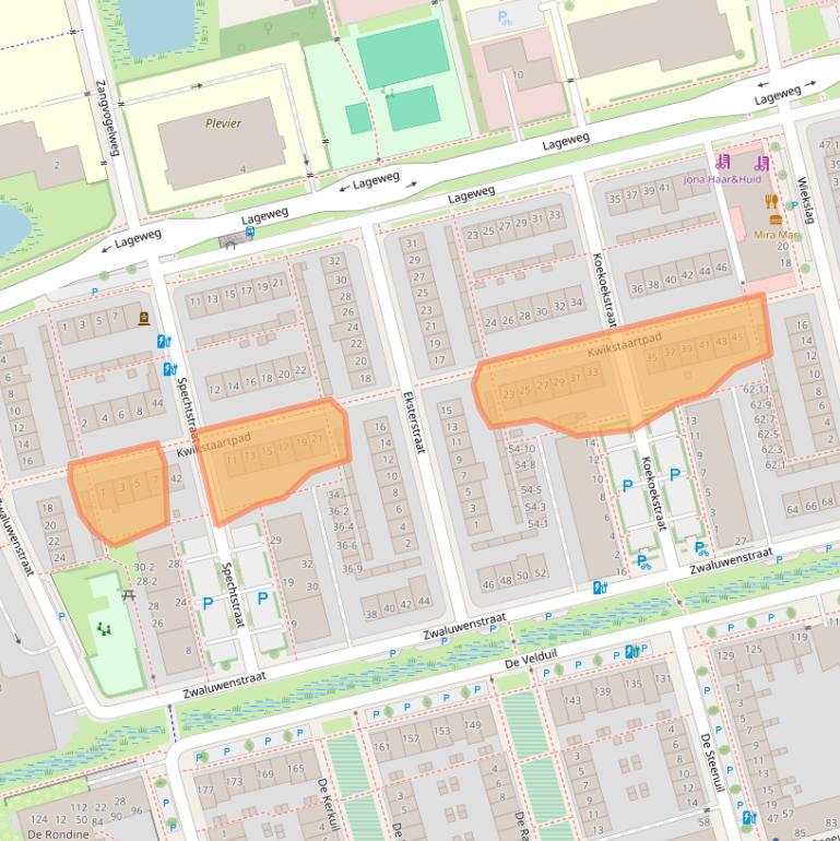 Kaart van postcodegebied 3815SK.