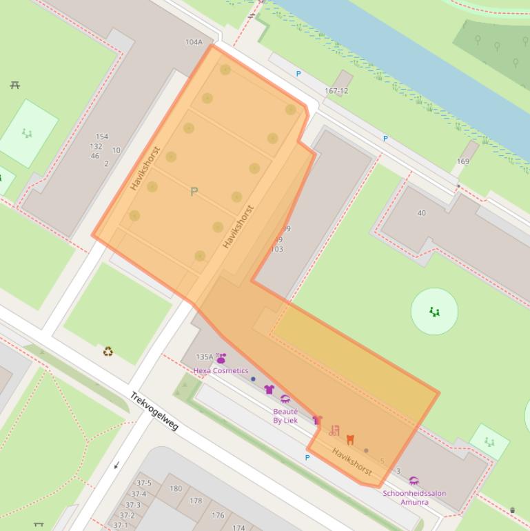 Kaart van postcodegebied 3815TA.