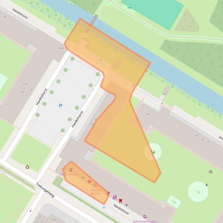 Kaart van postcodegebied 3815TD.