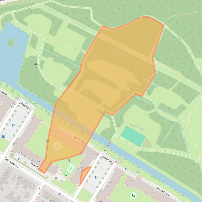 Kaart van postcodegebied 3815TE.