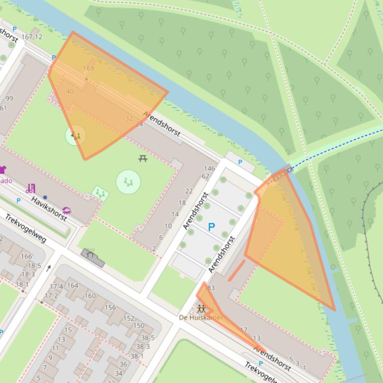 Kaart van postcodegebied 3815VM.