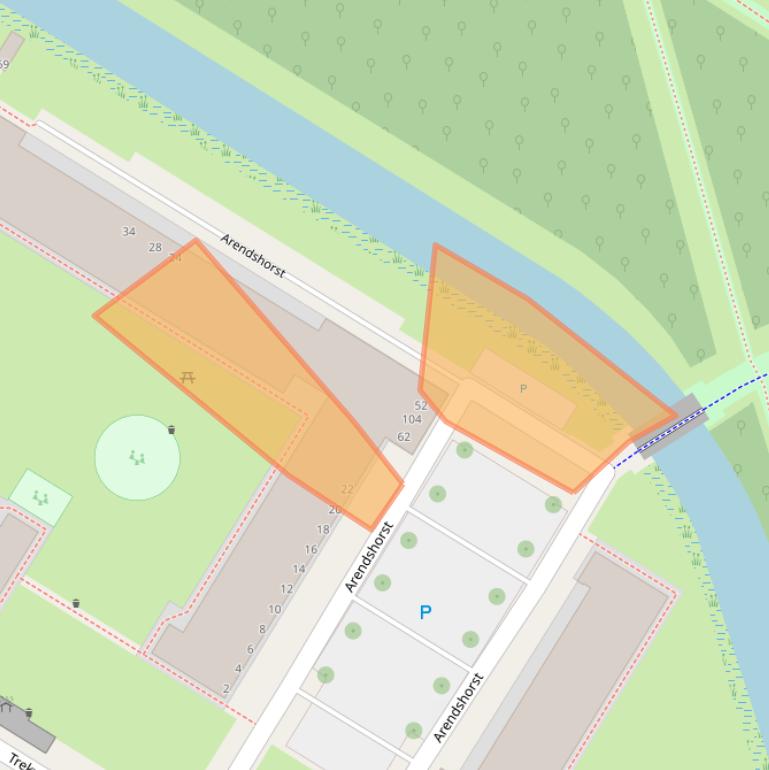 Kaart van postcodegebied 3815VT.