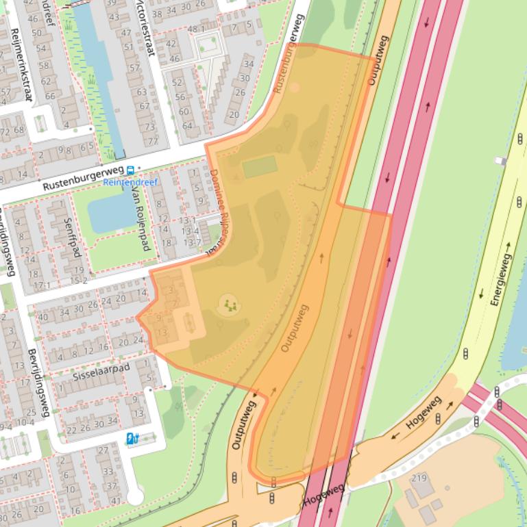 Kaart van postcodegebied 3815XC.