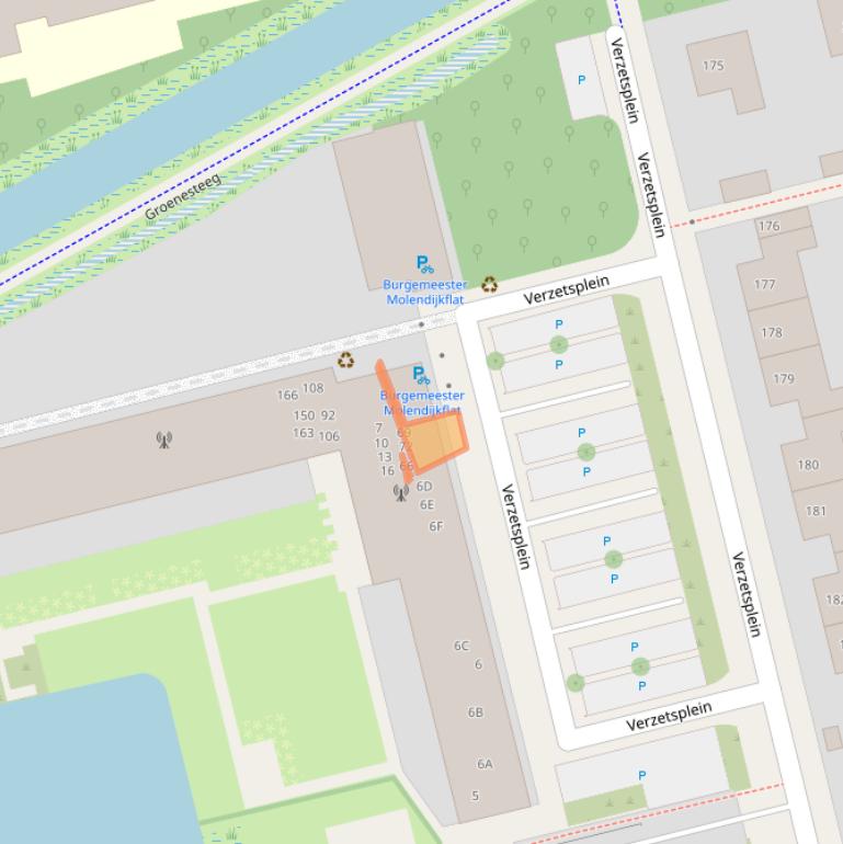 Kaart van postcodegebied 3815ZK.