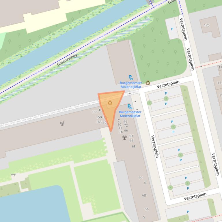 Kaart van postcodegebied 3815ZS.