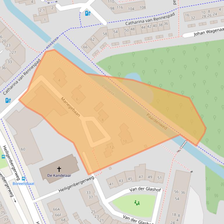 Kaart van postcodegebied 3816AD.