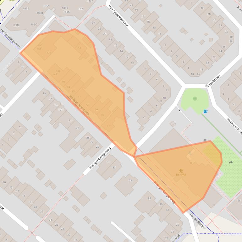Kaart van postcodegebied 3816AK.