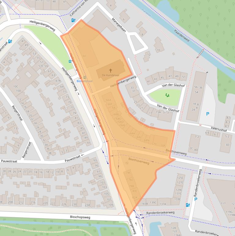 Kaart van postcodegebied 3816AL.