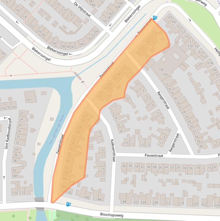 Kaart van postcodegebied 3816AR.