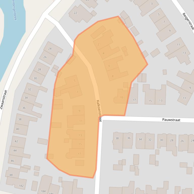 Kaart van postcodegebied 3816AS.