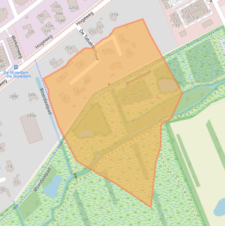 Kaart van postcodegebied 3816BC.