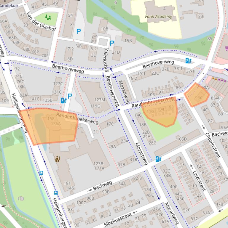 Kaart van postcodegebied 3816BL.