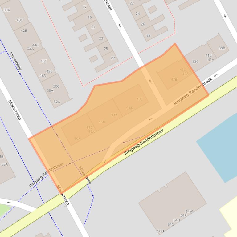 Kaart van postcodegebied 3816CD.