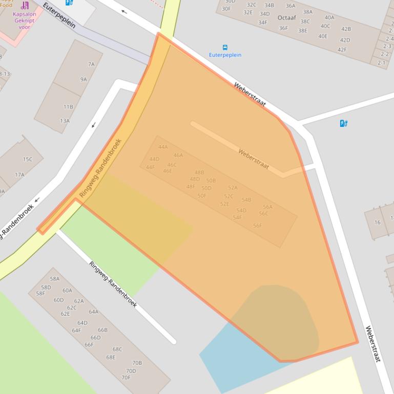 Kaart van postcodegebied 3816CK.