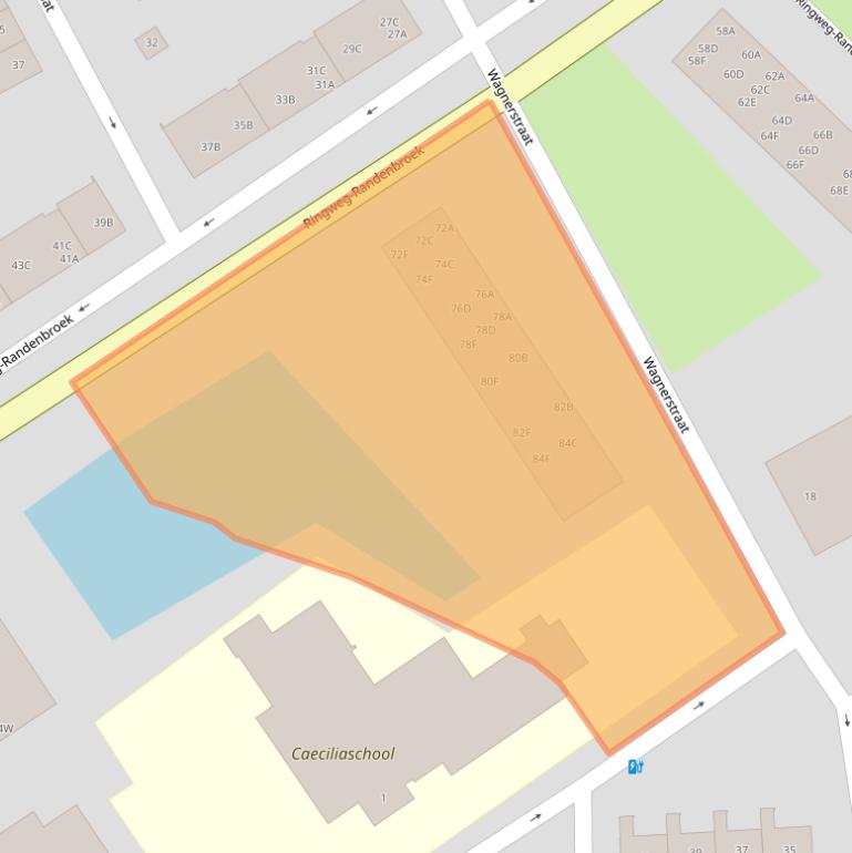 Kaart van postcodegebied 3816CM.