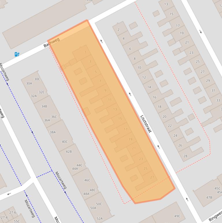 Kaart van postcodegebied 3816CR.