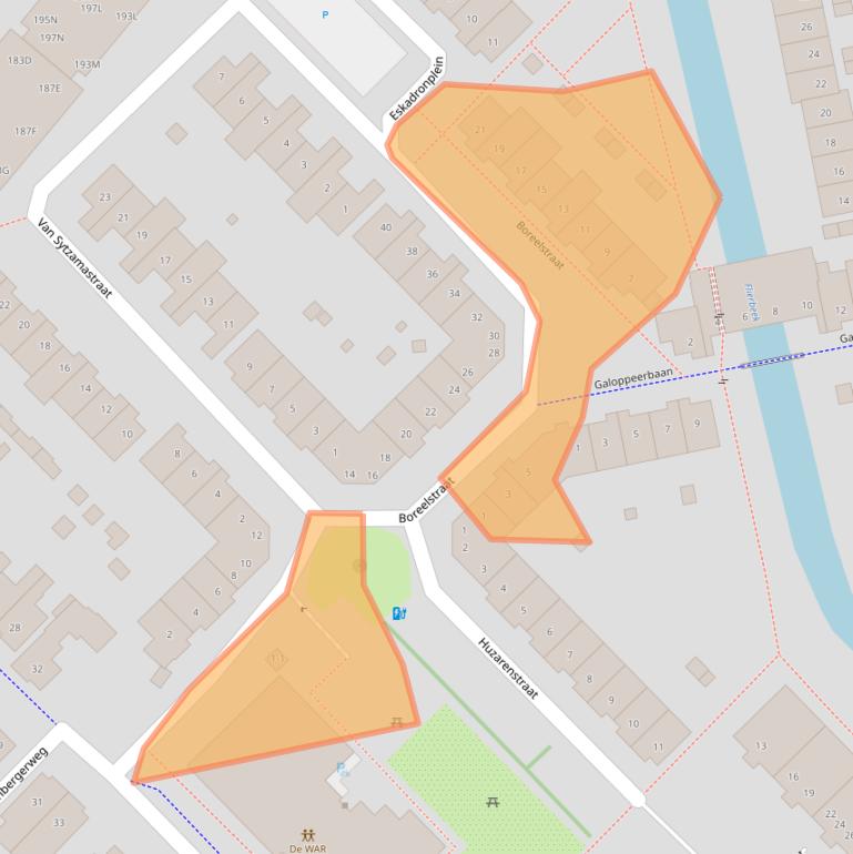 Kaart van postcodegebied 3816DS.