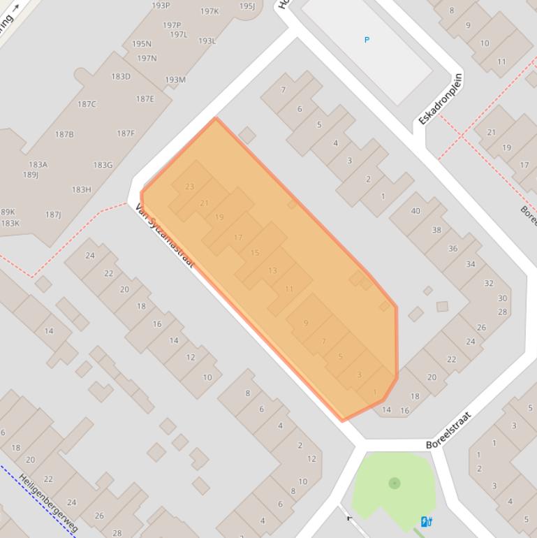 Kaart van postcodegebied 3816DW.