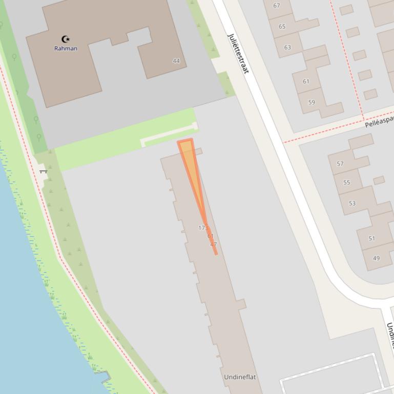 Kaart van postcodegebied 3816GD.