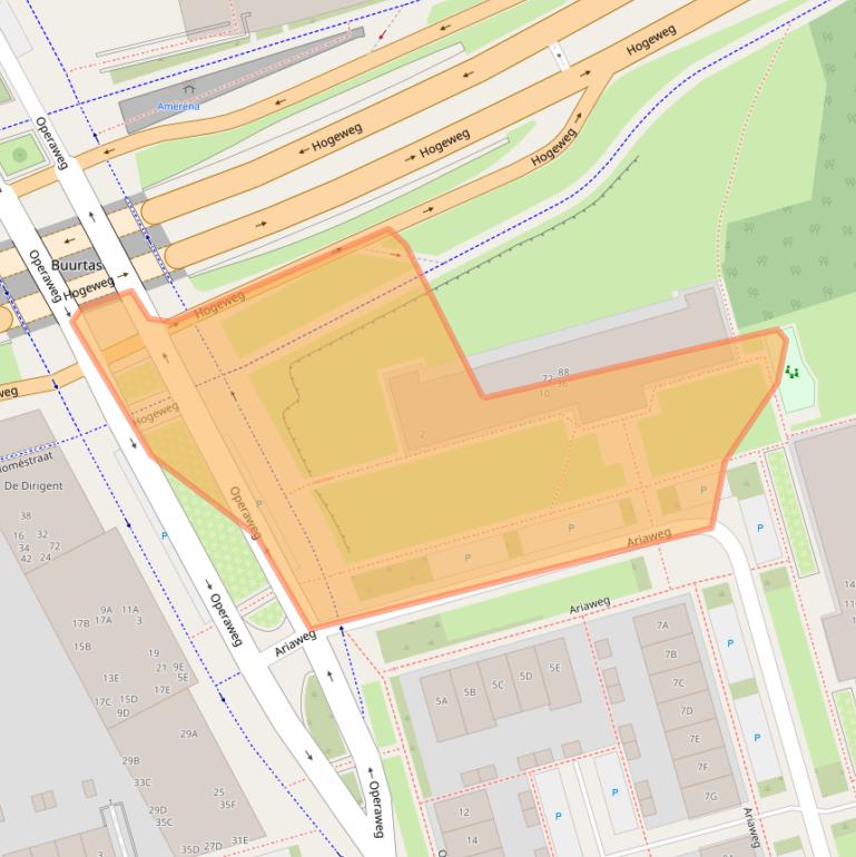 Kaart van postcodegebied 3816HK.