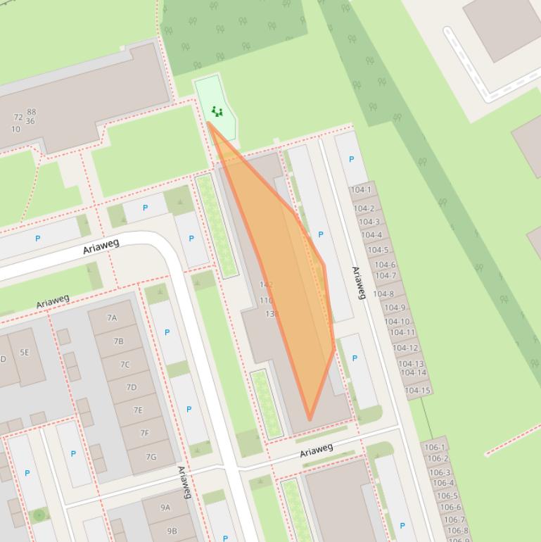 Kaart van postcodegebied 3816HN.