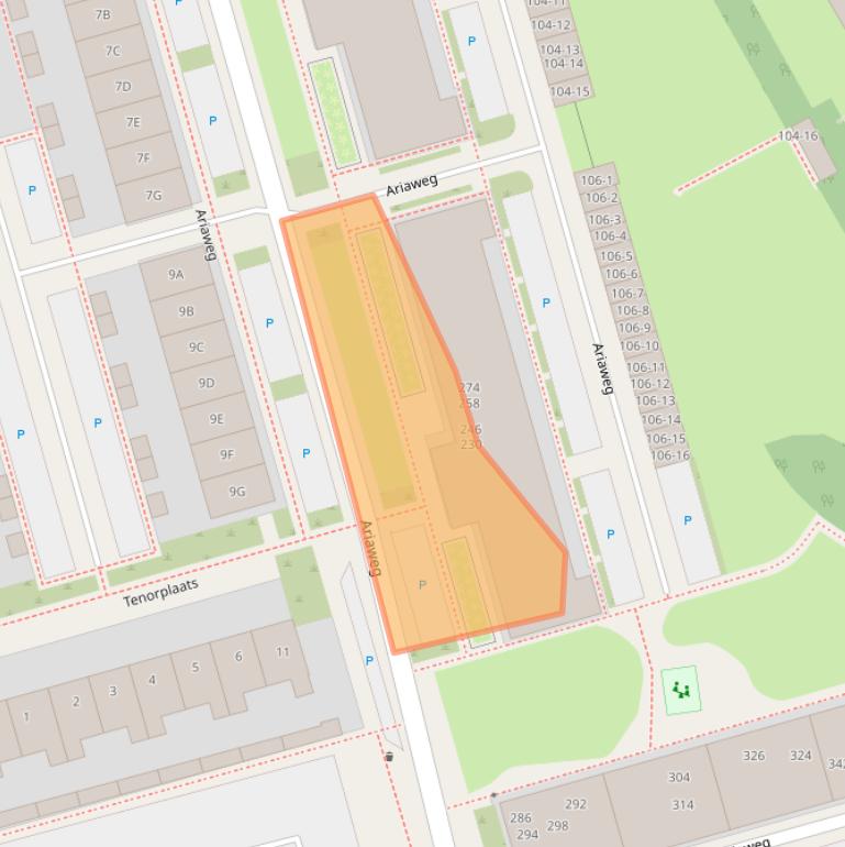 Kaart van postcodegebied 3816HP.