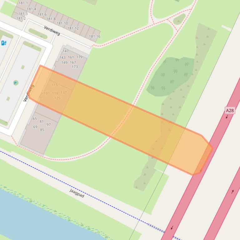 Kaart van postcodegebied 3816KC.